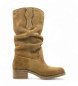 MTNG Bottes en cuir marron Frontier