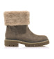 Mustang Doris Low taupe ankle boots