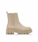 Mustang Bottes  lacets beige Mars
