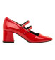Mustang Rosalie røde kjole sko