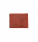 National Geographic Leather wallet Crater red -2x10,5x8cm-