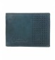 National Geographic Blue Crater leather wallet -2x10.5x8cm-