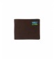 National Geographic Leather wallet Water brown -2x10,5x8cm