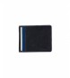 National Geographic Vind læder tegnebog blå -2x10,5x8cm