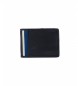 National Geographic Vind læder tegnebog blå -2x10,5x8cm