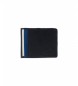 National Geographic Wind lederen portemonnee blauw -2x11x9cm