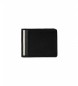 National Geographic Lederen portemonnee Wind zwart, grijs -2x10,5x8cm