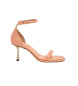 Neosens Skórzane sandały S3193 Albana różowy -Wysokość obcasa 8cm