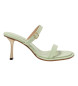 Neosens Läder sandaler S3194 Nappa grön -Heel höjd: 8cm