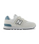New Balance Baskets en cuir 574 Hook & Loop gris