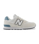 New Balance Leder Turnschuhe 574 Lace grau