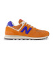 New Balance Ténis de couro 574 laranja