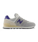 New Balance Tnis de couro 574 cinzento