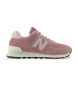 New Balance Baskets en cuir 574 rose