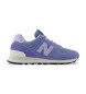 New Balance Baskets en cuir 574 bleu