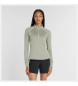 New Balance Athletics Heat Grid 1/2 Zip T-shirt groen New Balance Athletics Heat Grid 1/2 Zip T-shirt groen