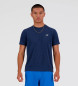 New Balance T-shirt d'athlétisme marine