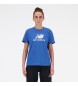 New Balance Sport Essentials t-shirt med logotyp blå