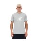 New Balance T-shirt com logótipo Sport Essentials cinzenta