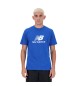 New Balance Sport Essentials Logo T-shirt blauw