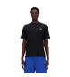 New Balance Camiseta deportiva básica de algodón negro