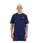 New Balance Basic-T-Shirt aus navyfarbener Baumwolle