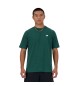 New Balance Grünes Basic-T-Shirt aus Baumwolle