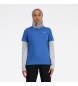 New Balance Essentieel sport T-shirt blauw