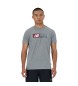New Balance Sport Essentials Heathertech grafisch t-shirt grijs