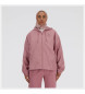 New Balance Ikonisk pink vvet varsity-jakke
