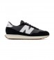 New Balance Skórzane buty sportowe MS237GA czarne