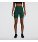 New Balance Harmony højtaljede shorts 6 grøn