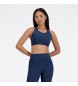 New Balance NB Sleek medium support sports bra navy