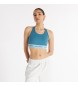 New Balance NB Sleek medium support sports bra turquoise