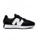 New Balance Skórzane buty sportowe 327 czarne