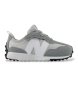 New Balance Sneakers New-B 327 in pelle con chiusura a strappo, grigie