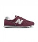 New Balance 373v2 Core maroon leather sneakers