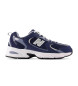 New Balance Skórzane buty sportowe 530 niebieskie