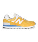 New Balance Træningssko i læder 574 gul