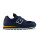 New Balance Scarpe da ginnastica in pelle blu scuro 574 Core con chiusura a strappo