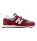New Balance Sneakers i läder 574 rödbrun
