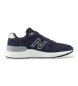 New Balance Fresh Foam X Walking 880 v7 leren sportschoenen, marineblauw