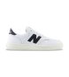 New Balance White leather T500 Lace sneakers