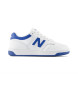 New Balance Leder-Sneakers 480 weiß, blau