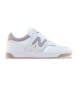 New Balance Scarpe da ginnastica bianche 480 con chiusura a strappo