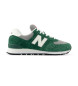 New Balance Sneaker 574 in pelle verde