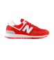 New Balance Leather Sneakers 574 red