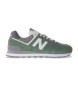 New Balance Zapatillas de piel 574 verde