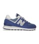 New Balance Skórzane buty sportowe 574 niebieskie