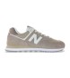 New Balance Träningsskor i läder 574 beige